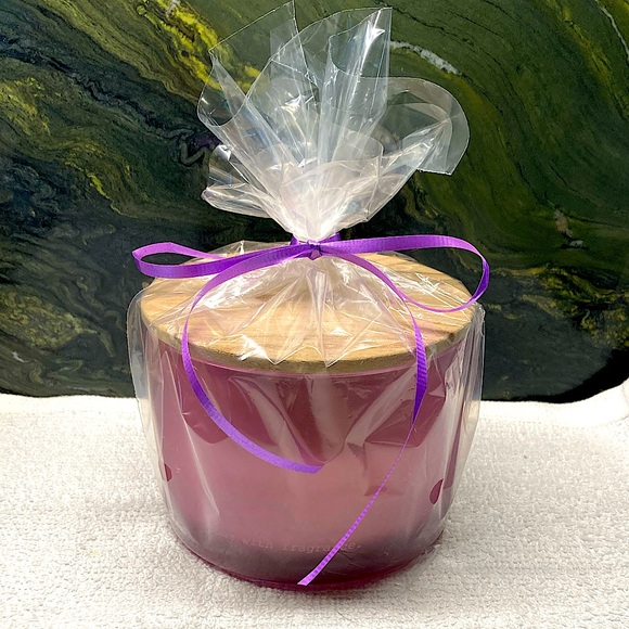 None Other - Lavender Candle 3 Wick Lidded New